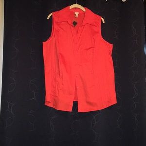 Venezia 18/20 Orange sleeveless top